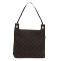 GUCCI GG Canvas Shoulder Bag Nylon Brown 0013102  46114