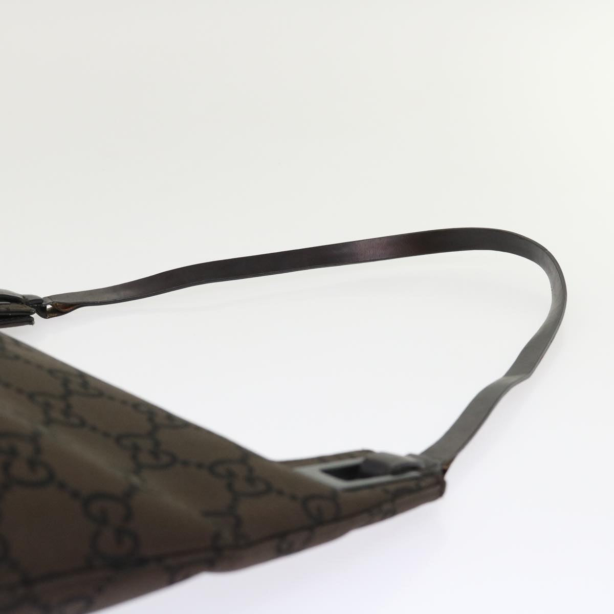 GUCCI GG Canvas Shoulder Bag Nylon Brown 0013102  46114