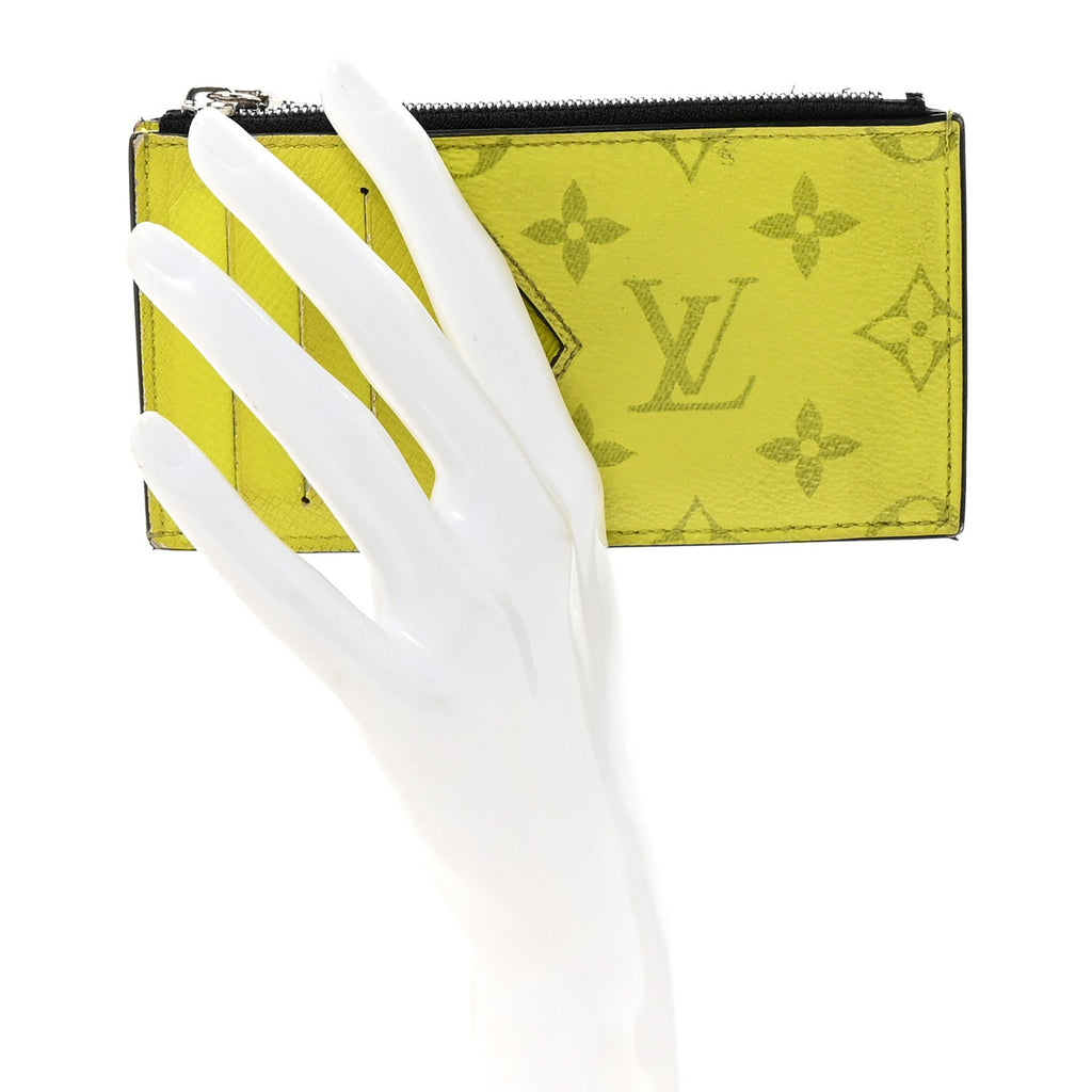 Louis Vuitton Taigarama Coin Card Holder Yellow