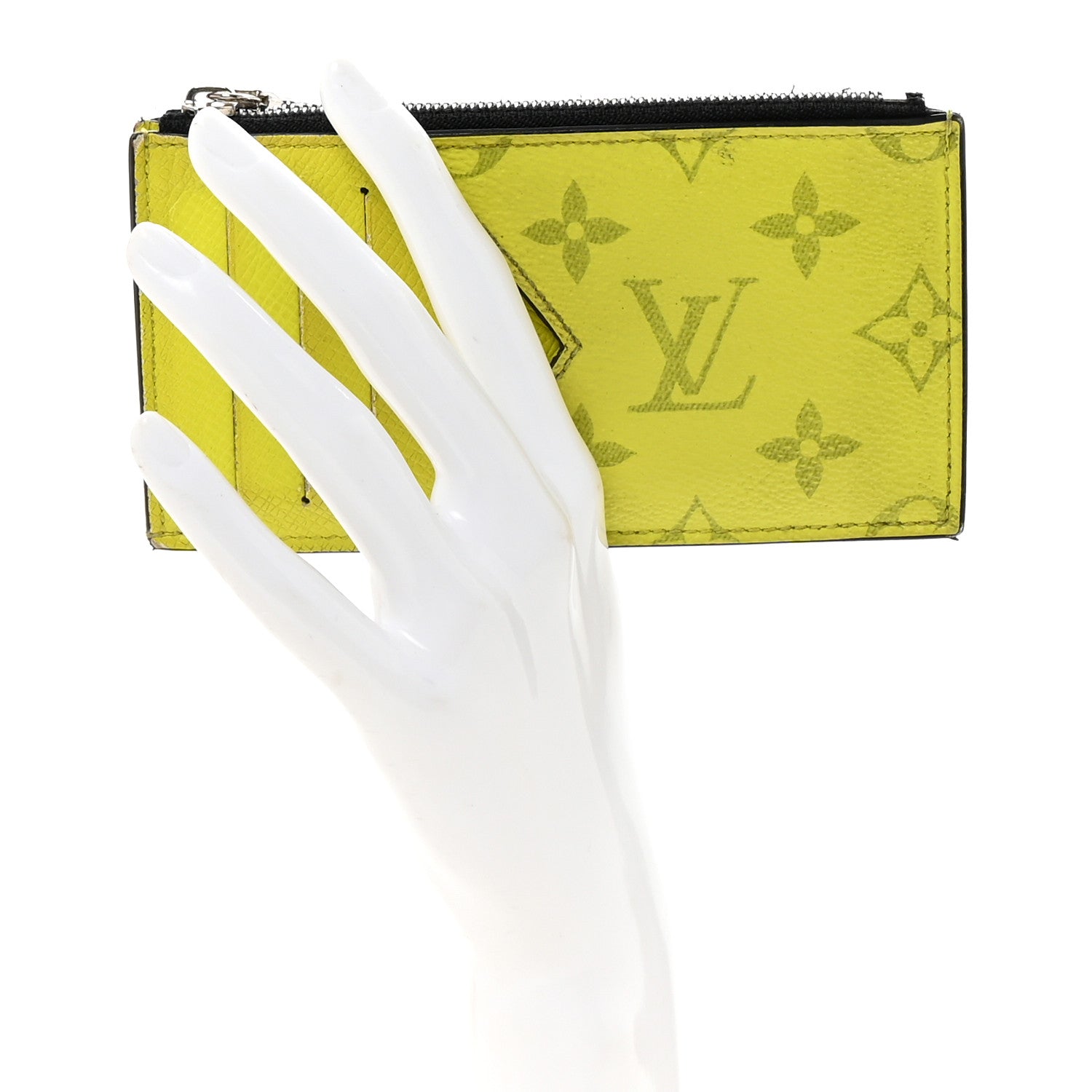 Louis Vuitton Taigarama Coin Card Holder Yellow