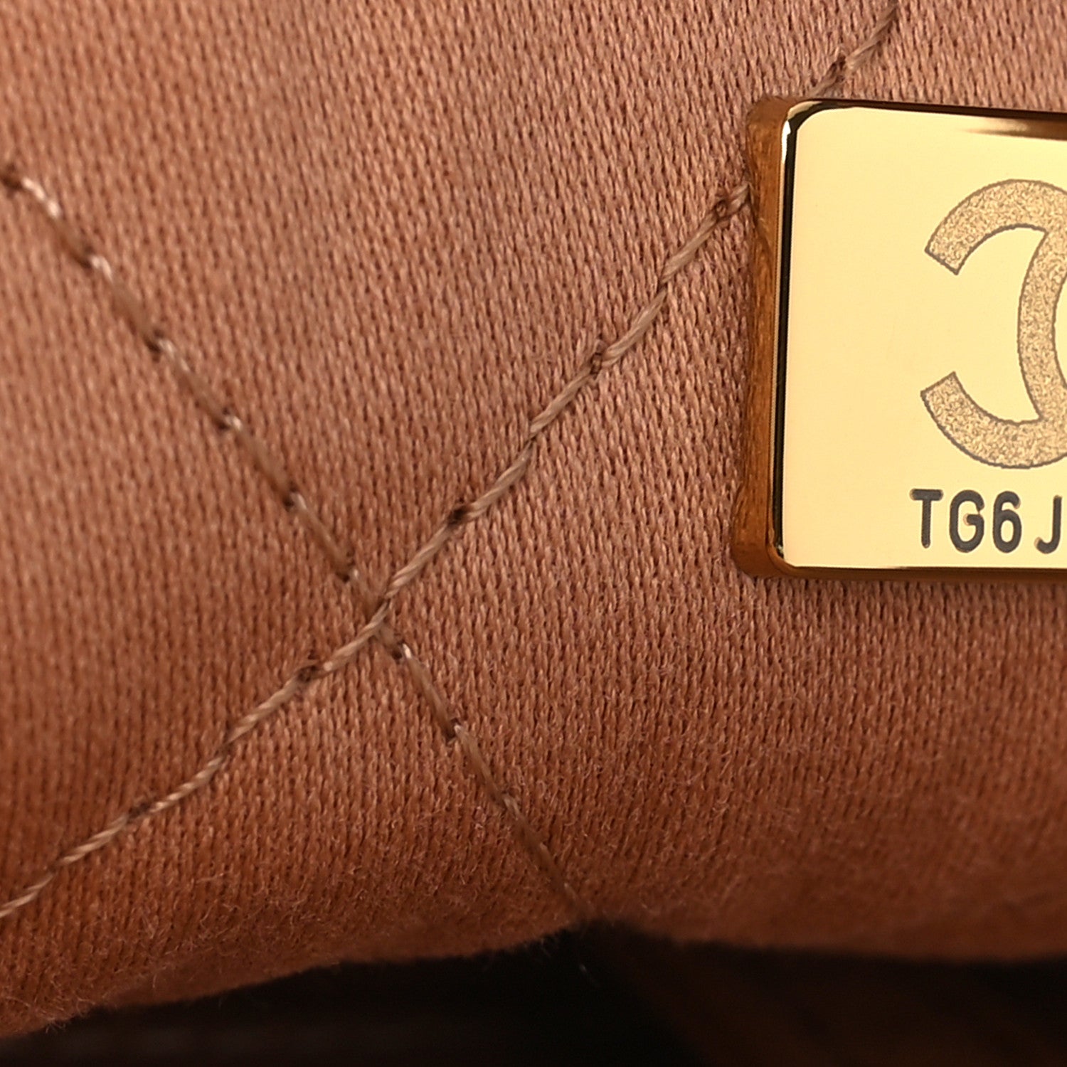 Chanel Shiny Calfskin Quilted Small Chanel 22 Beige