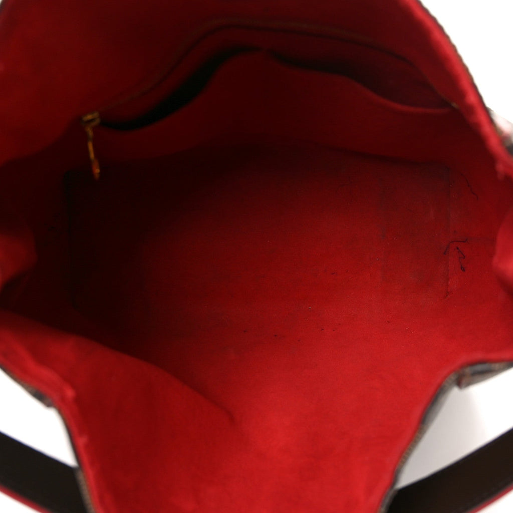 Louis Vuitton Damier Ebene Caissa Hobo Cherry
