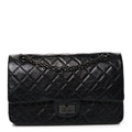 Chanel Aged Calfskin Quilted 2.55 Reissue 225 Flap So Black