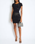 Chanel Black Wool Mini Dress with CC Buttons Detail Size FR 36 (UK 8)