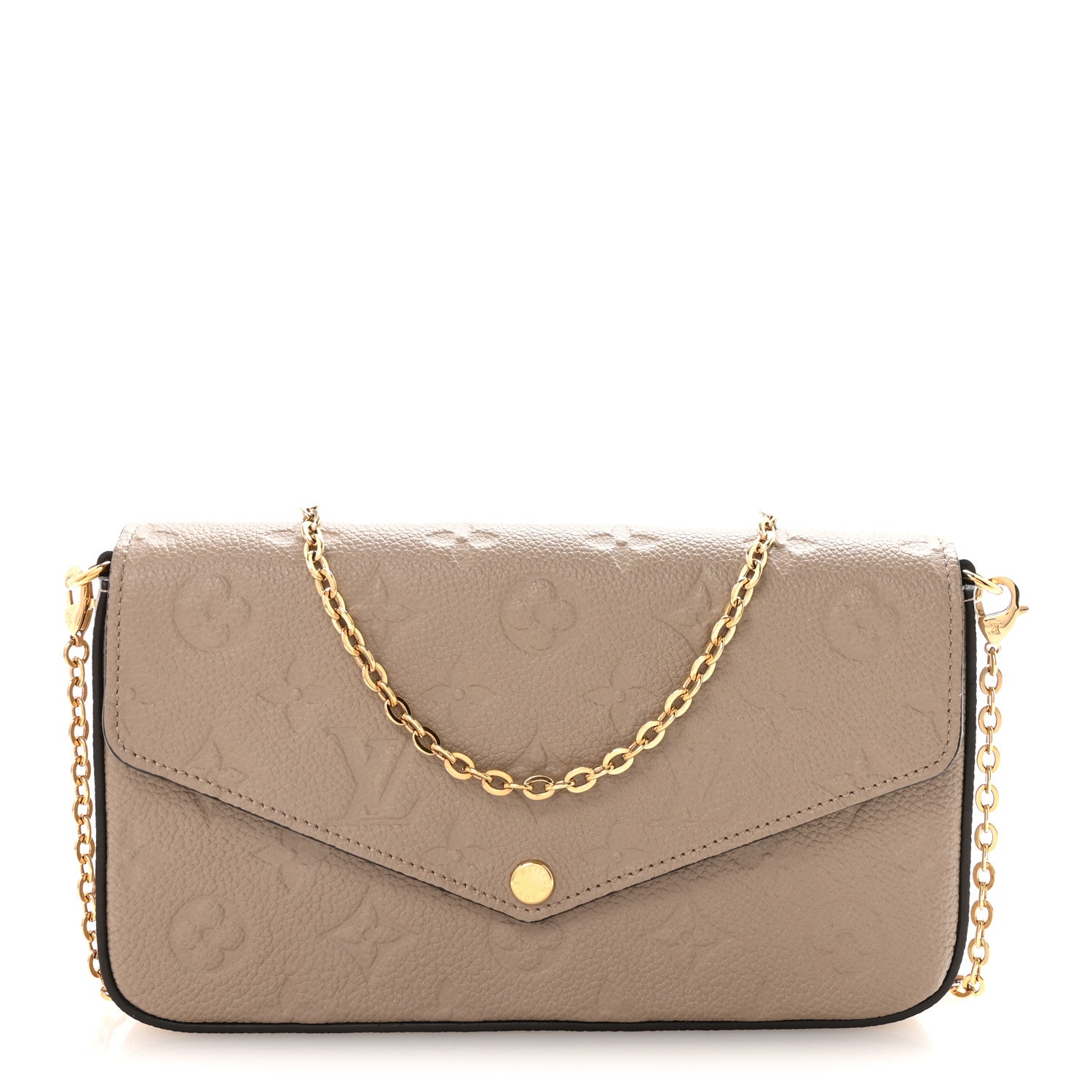 Louis Vuitton Empreinte Pochette Felicie Chain Wallet Tourterelle