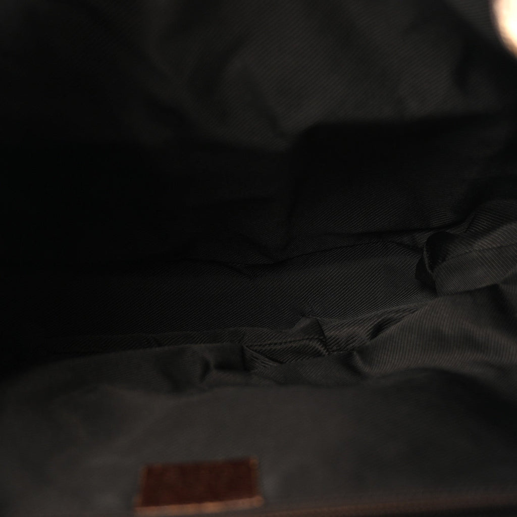 Gucci Monogram Backpack Dark Brown