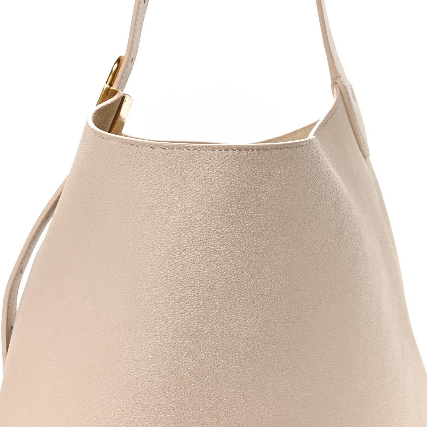 Louis Vuitton Grained Calfskin Low Key Hobo MM Limestone