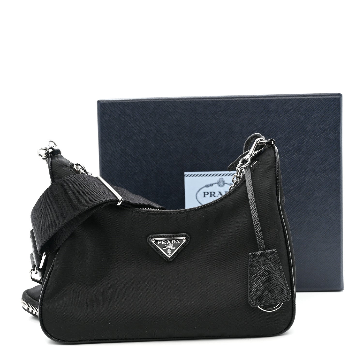Prada Nylon Re-Edition 2005 Shoulder Bag Black