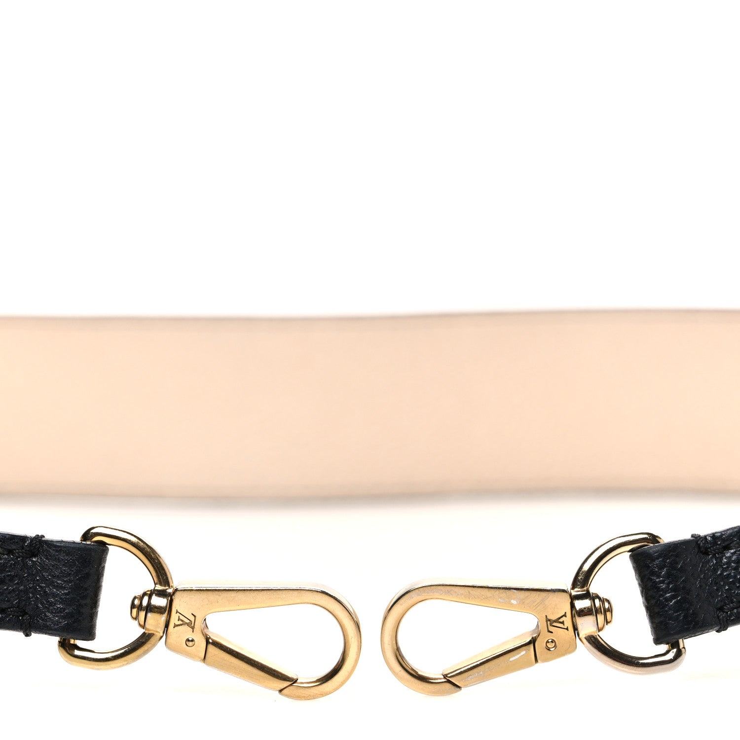 Louis Vuitton Empreinte Monogram Bandouliere Shoulder Strap Black Beige