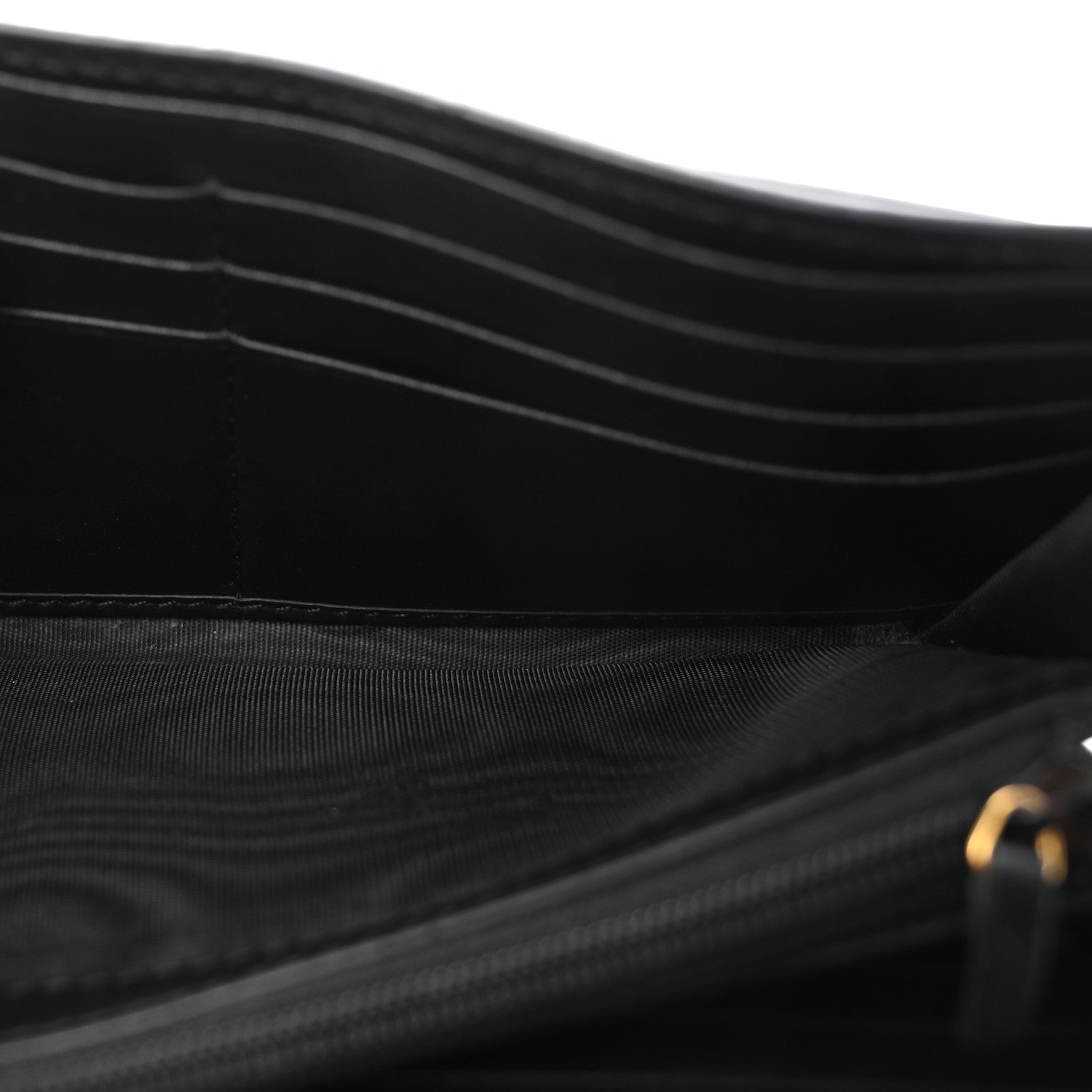 Gucci Calfskin Sylvie Continental Wallet Black