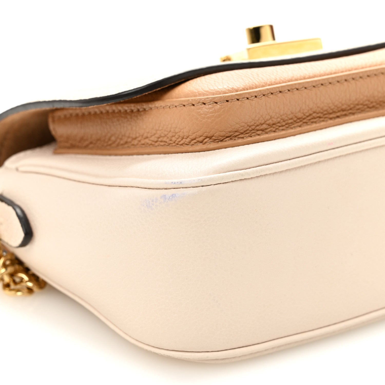 Louis Vuitton Grained Calfskin Lockme Tender Quartz