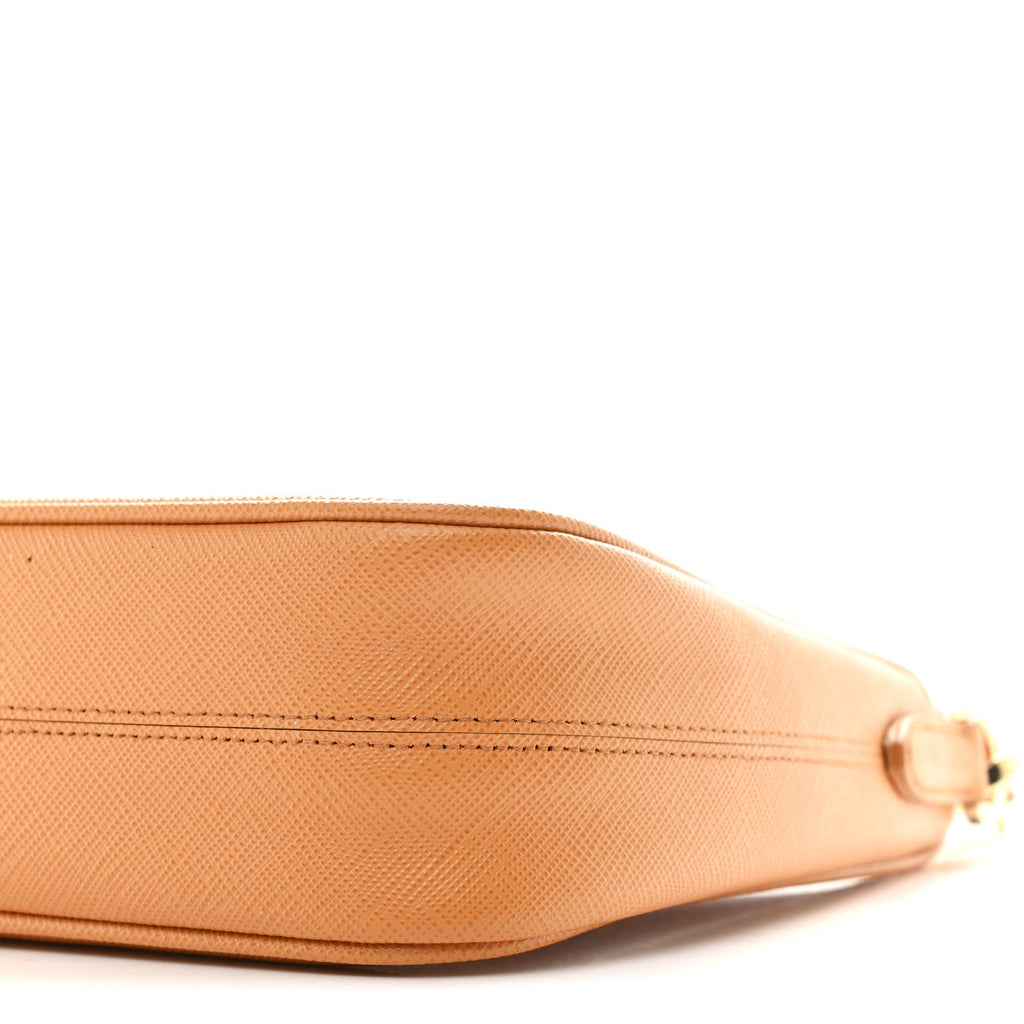 Prada Saffiano Lux Mini Re-Edition Shoulder Bag Arancio