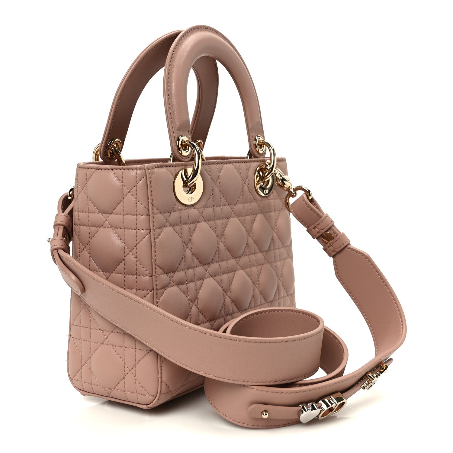 Christian Dior Lambskin Cannage Small My ABCDior Lady Dior Fard