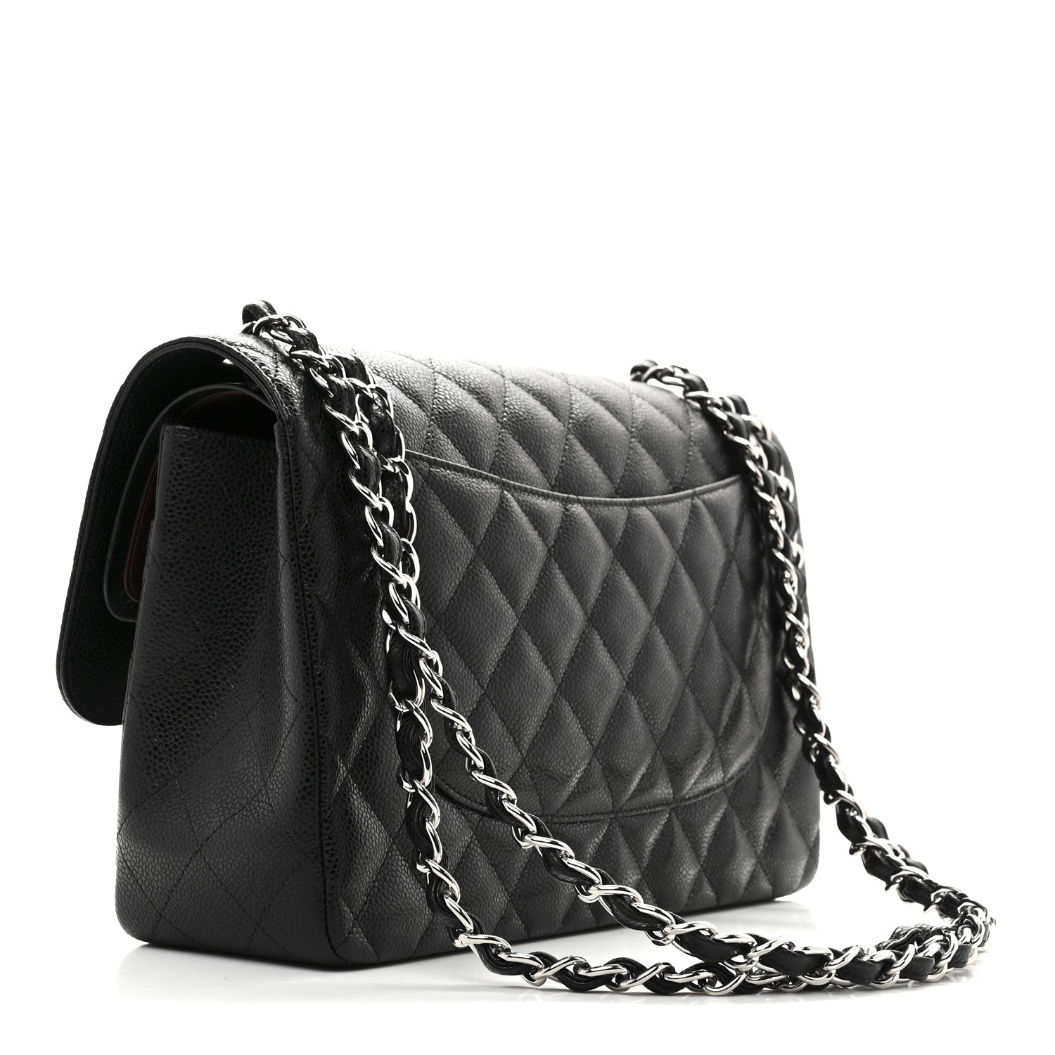 Chanel Caviar Quilted Jumbo Double Flap Black