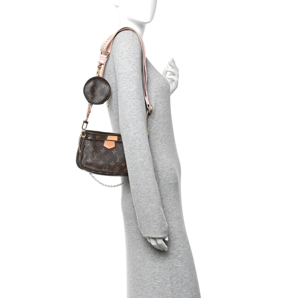 Louis Vuitton Monogram Multi Pochette Accessories Rose Clair