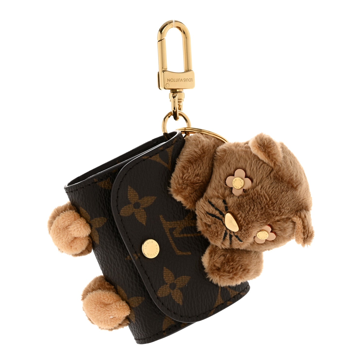 Louis Vuitton Monogram Cute Cat Pouch Earphones Case