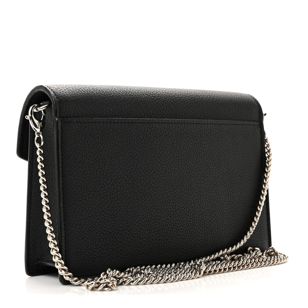 Louis Vuitton Soft Calfskin My Lockme Chain Pochette Black