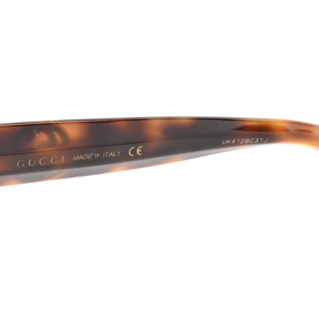 Gucci Round Frame Star Sunglasses GG0208S Tortoise