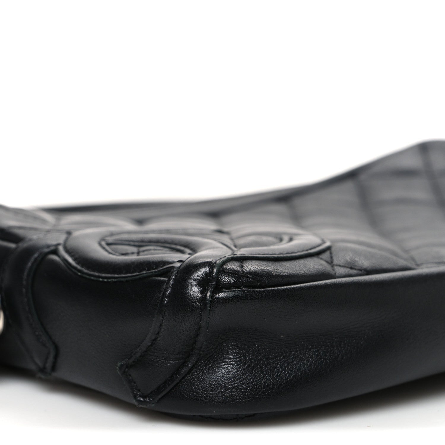 Chanel Calfskin Quilted Cambon Pochette Black