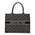 Christian Dior Oblique Medium Book Tote Blue Multicolor