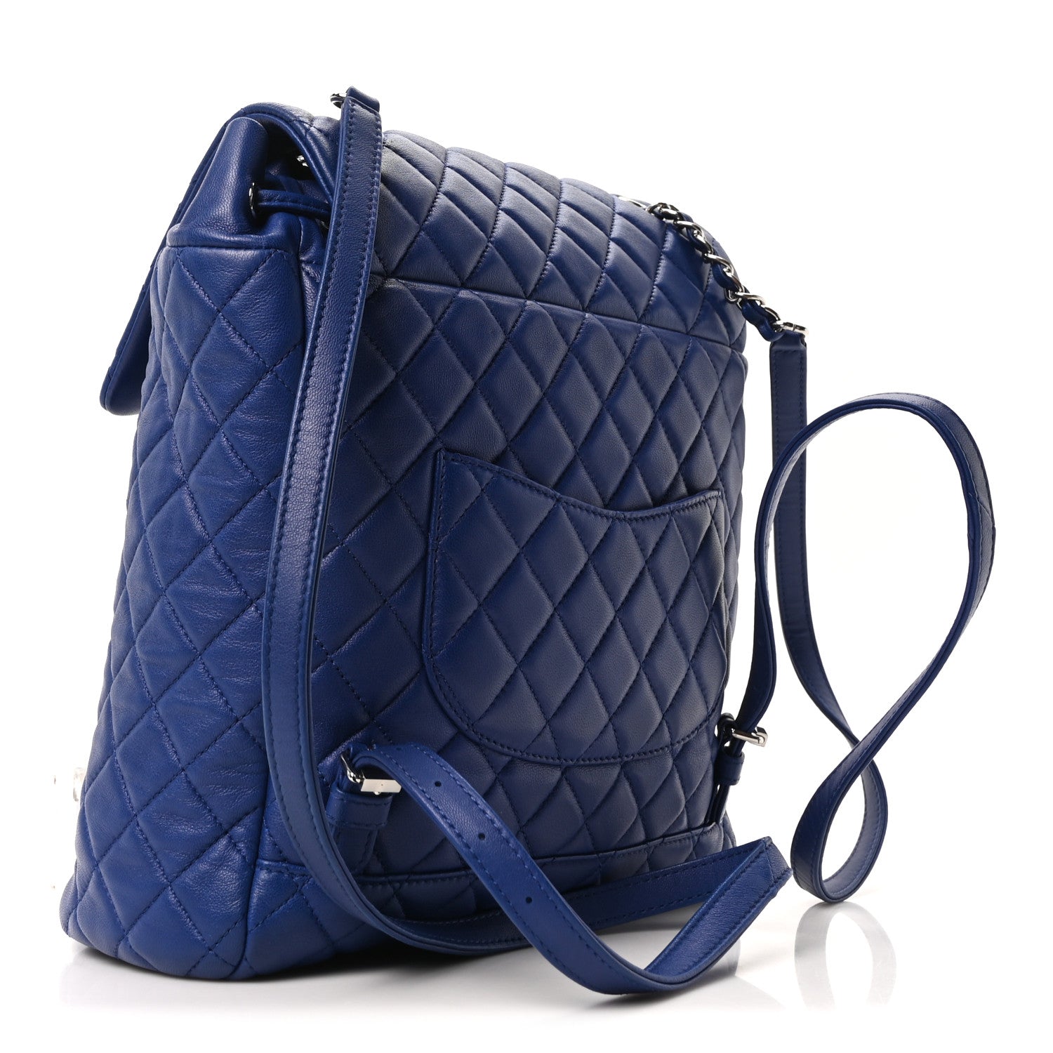Chanel Calfskin Quilted Large Urban Spirit Backpack Navy