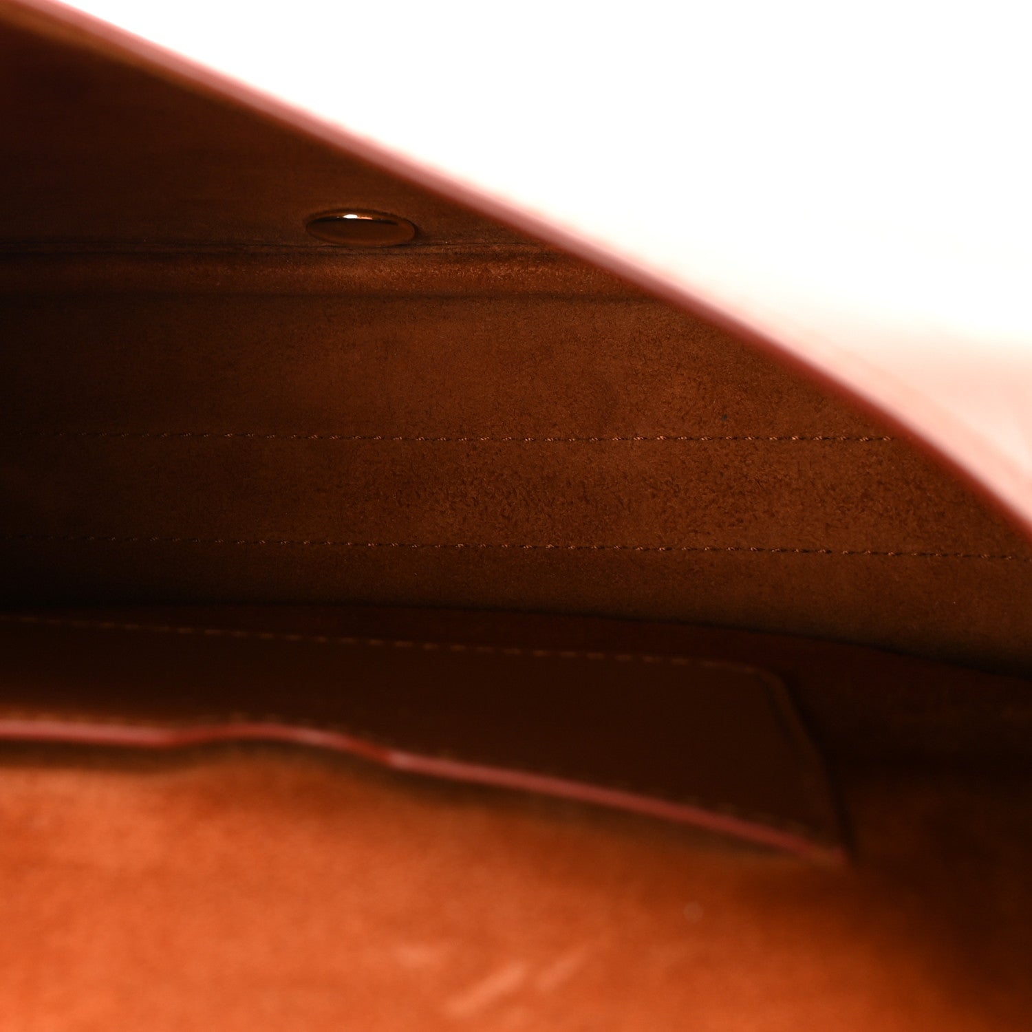 Christian Dior Box Calfskin Medium Bobby Flap Dark Tan