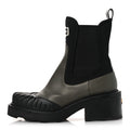 Louis Vuitton Calfskin Beaubourg Ankle Boots 39 Black Green