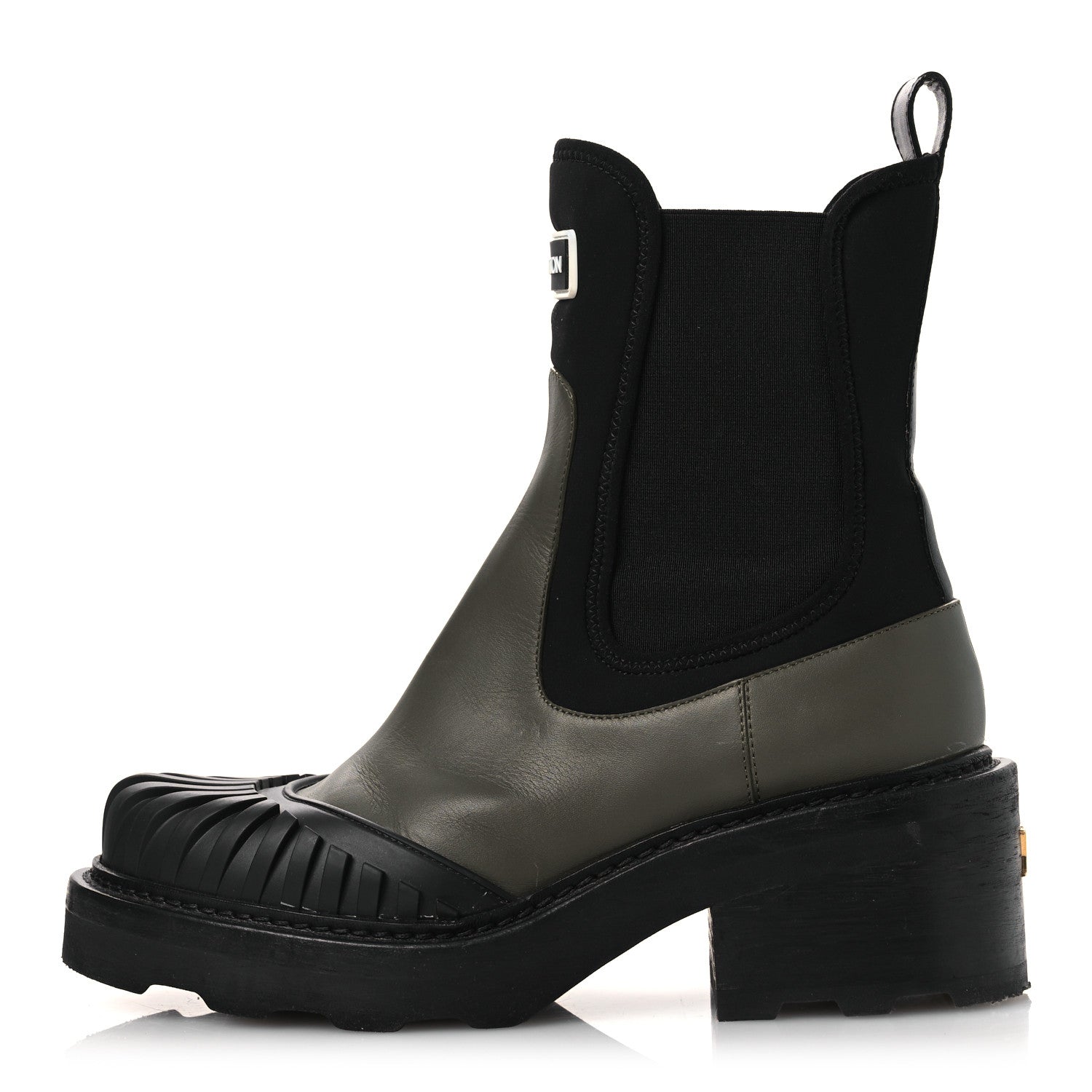 Louis Vuitton Calfskin Beaubourg Ankle Boots 39 Black Green