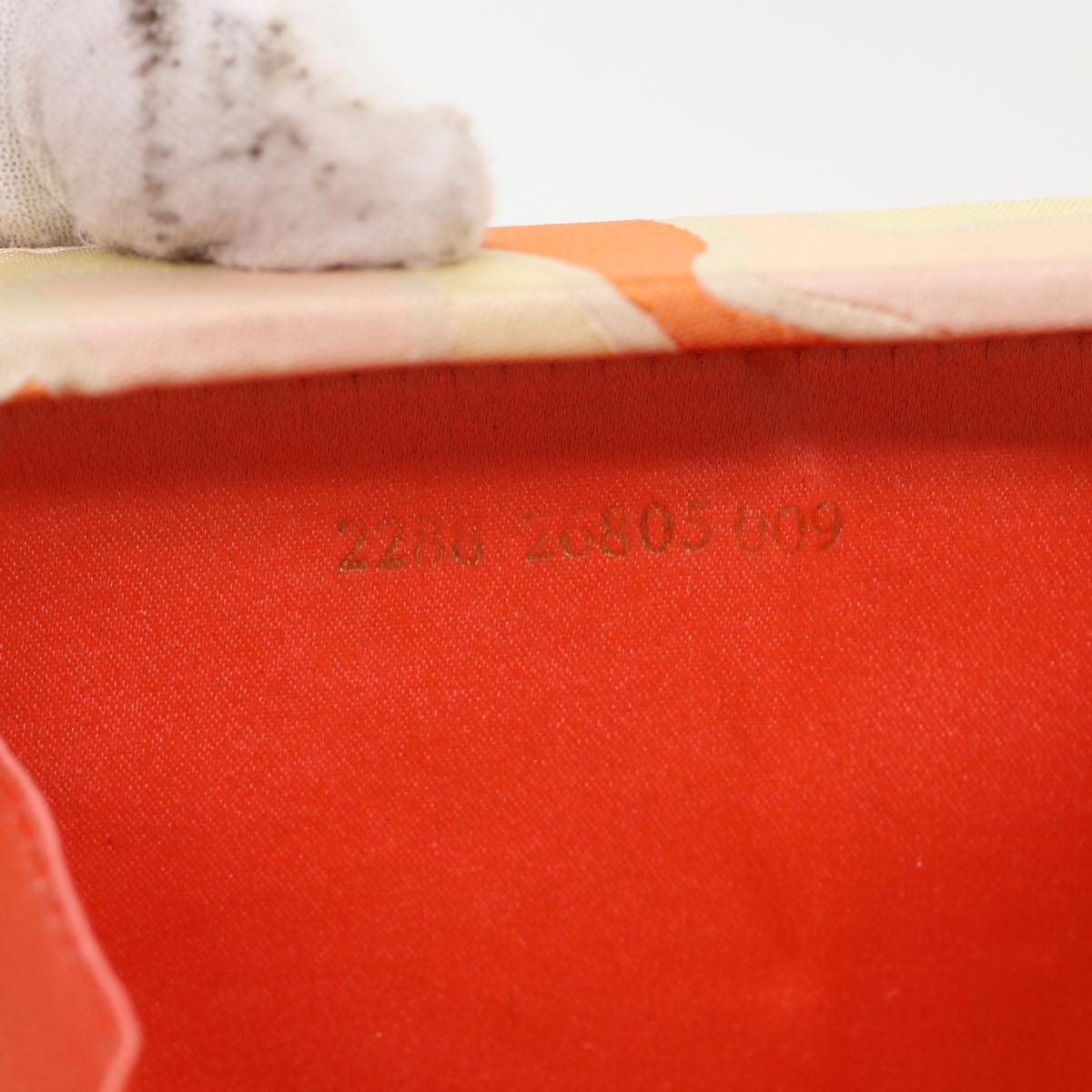 FENDI Mini Mamma Baguette Pouch Nylon Orange  46674