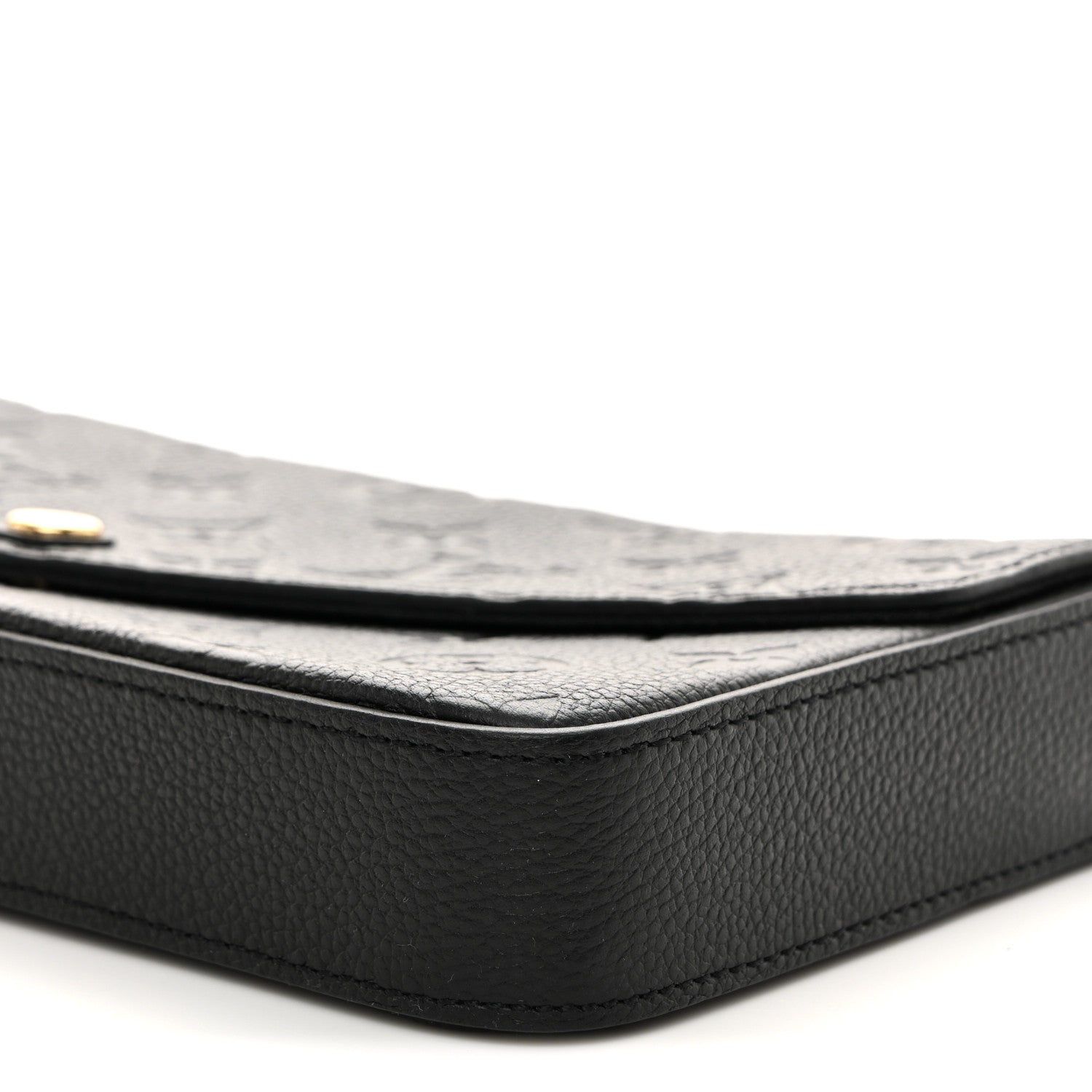 Louis Vuitton Empreinte Pochette Felicie Chain Wallet Black