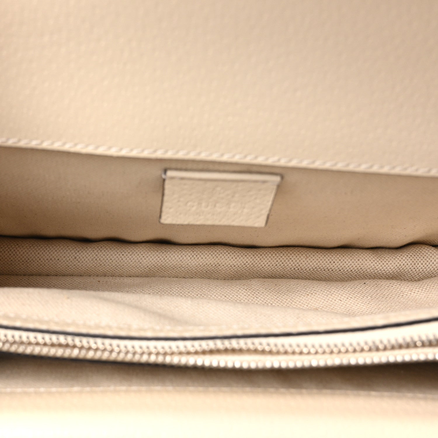 Gucci Textured Calfskin Crystal Small Dionysus Shoulder Bag Mystic White