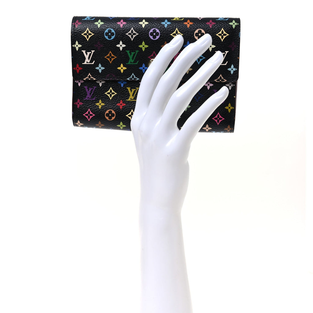 Louis Vuitton Monogram Multicolor Alexandra Wallet Black