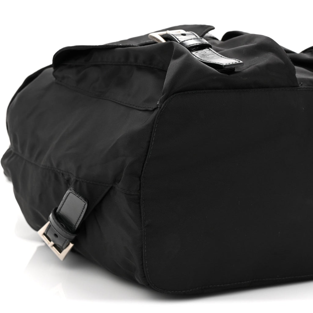 Prada Nylon Vela Medium Backpack Black