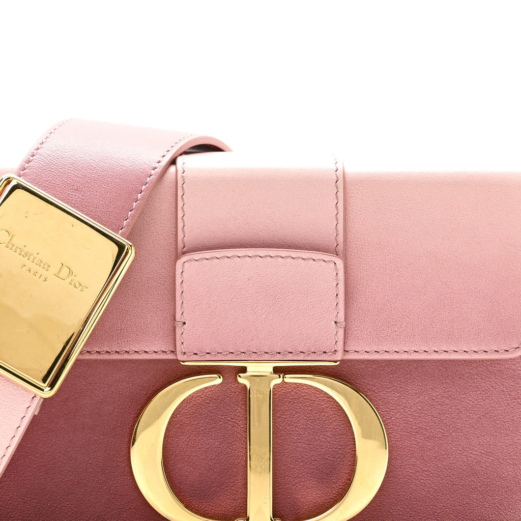 Christian Dior Gradient Smooth Calfskin Gradient 30 Montaigne Box Bag Rose Multicolor