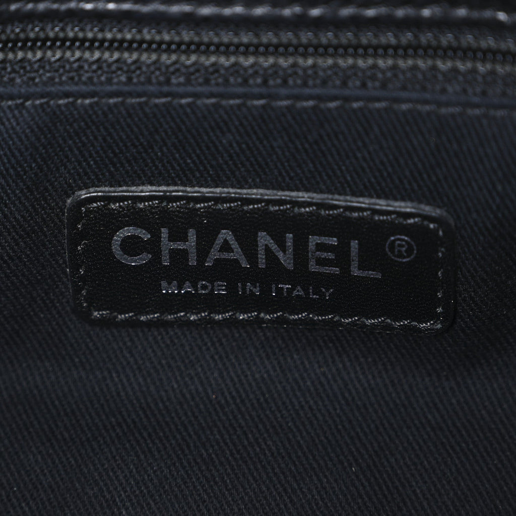 Chanel Caviar Quilted CC Timeless Soft Tote Black