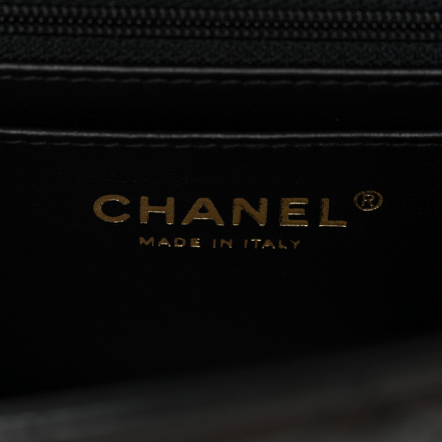 Chanel Lambskin Quilted Mini Top Handle Rectangular Flap Black