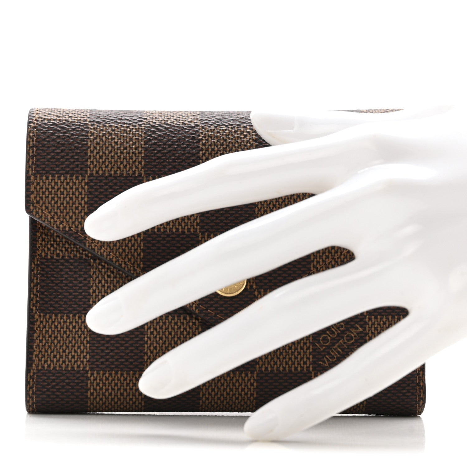 Louis Vuitton Damier Ebene Victorine Wallet Red