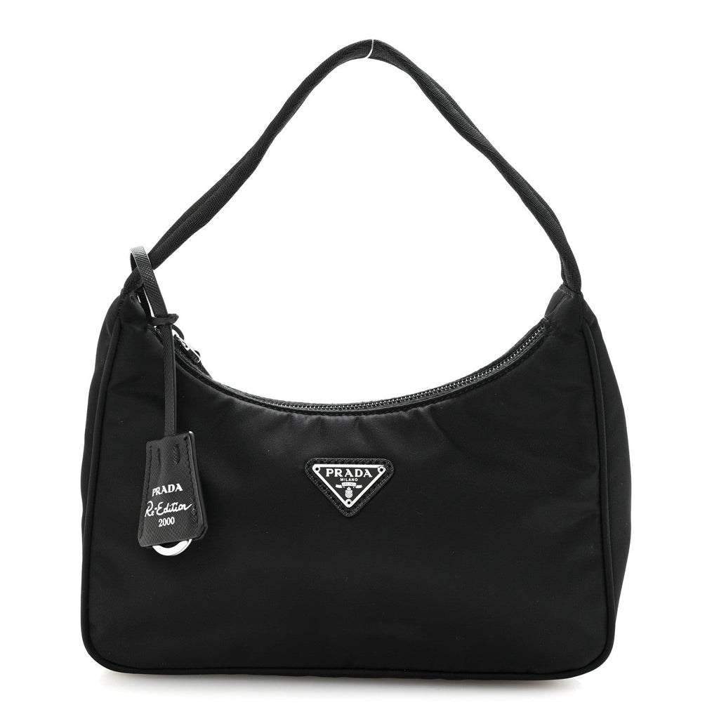 Prada Tessuto Nylon Mini Re-Edition 2000 Bag Black