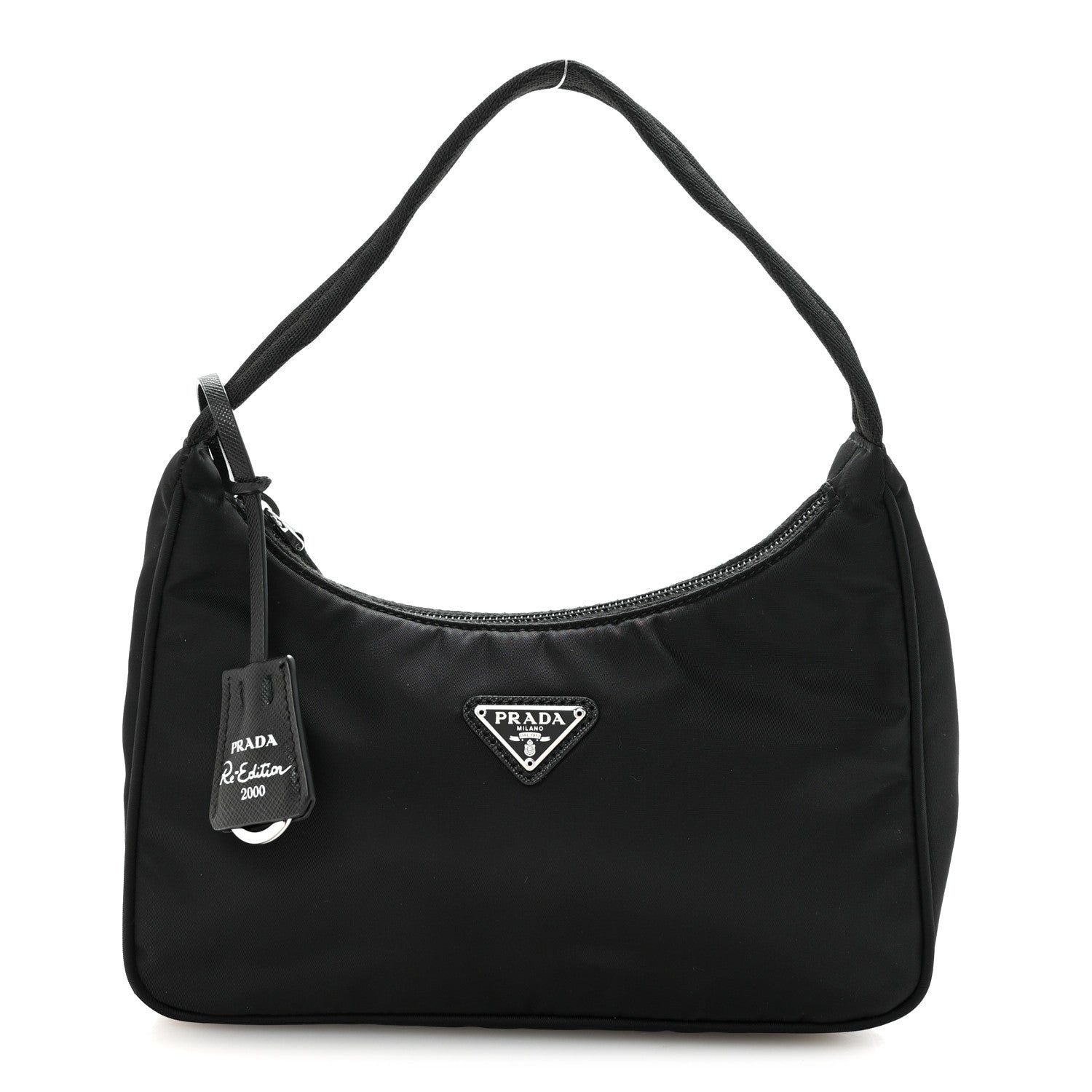 Prada Tessuto Nylon Mini Re-Edition 2000 Bag Black