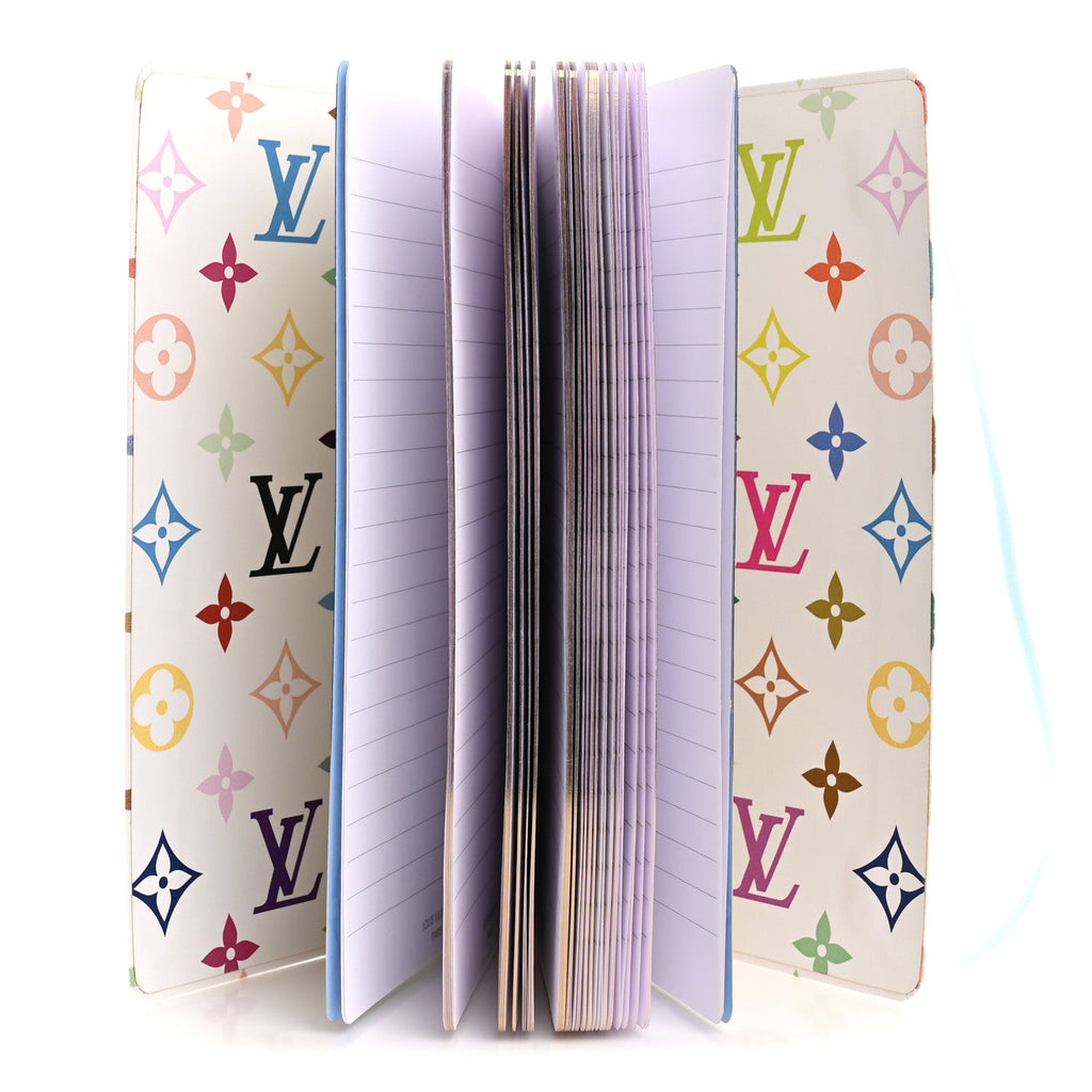 Louis Vuitton LV x TM Monogram Multicolor Jane Notebook MM White