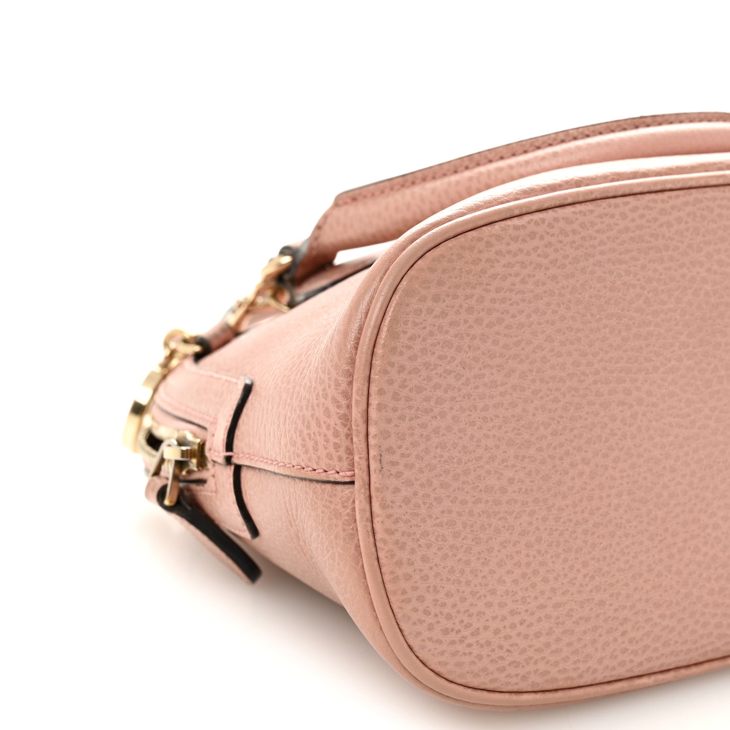 Gucci Dollar Calfskin Small GG Charm Dome Bag Soft Pink