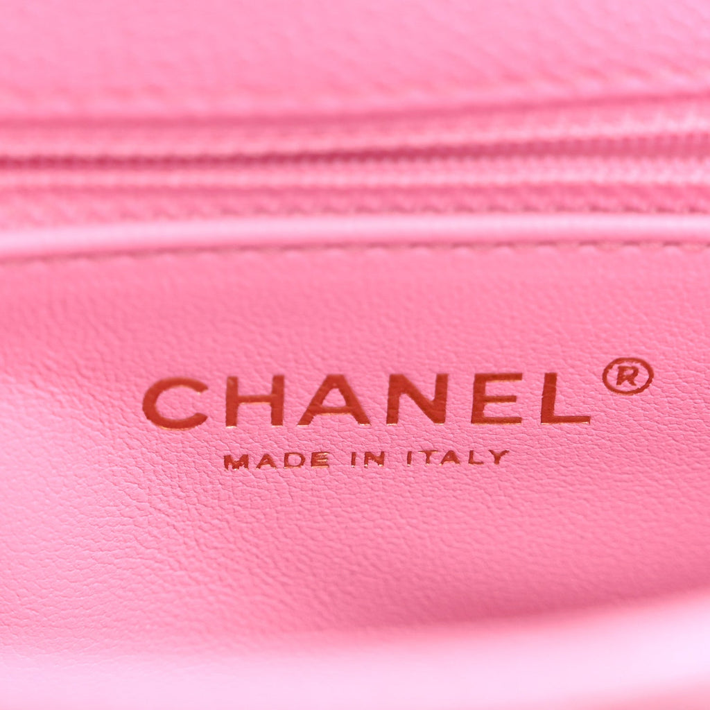 Chanel Caviar Quilted Mini Sweetheart Flap Lilac