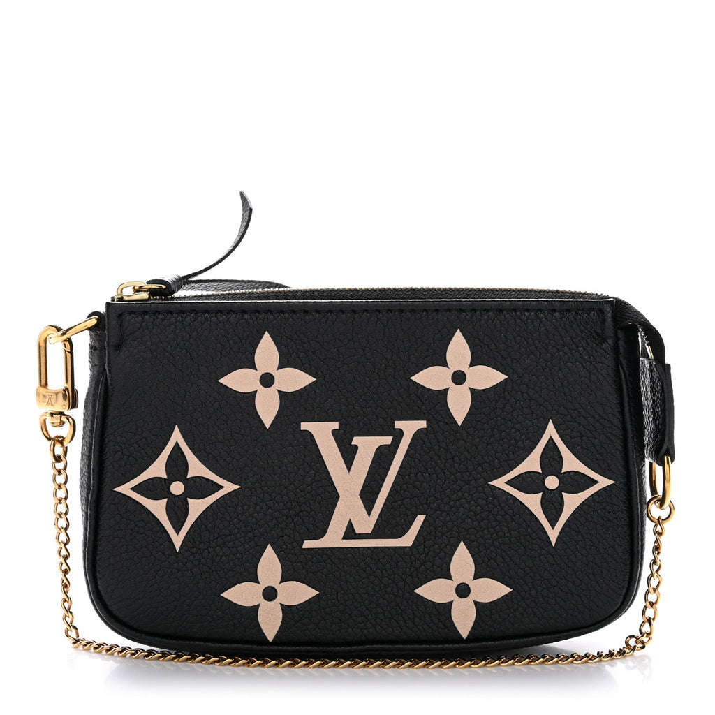 Louis Vuitton Empreinte Monogram Giant Mini Pochette Accessories Black