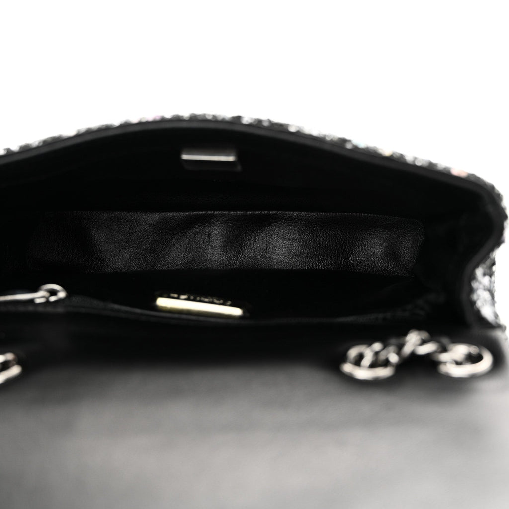 Chanel Shaded Sequins Mini Flap Black