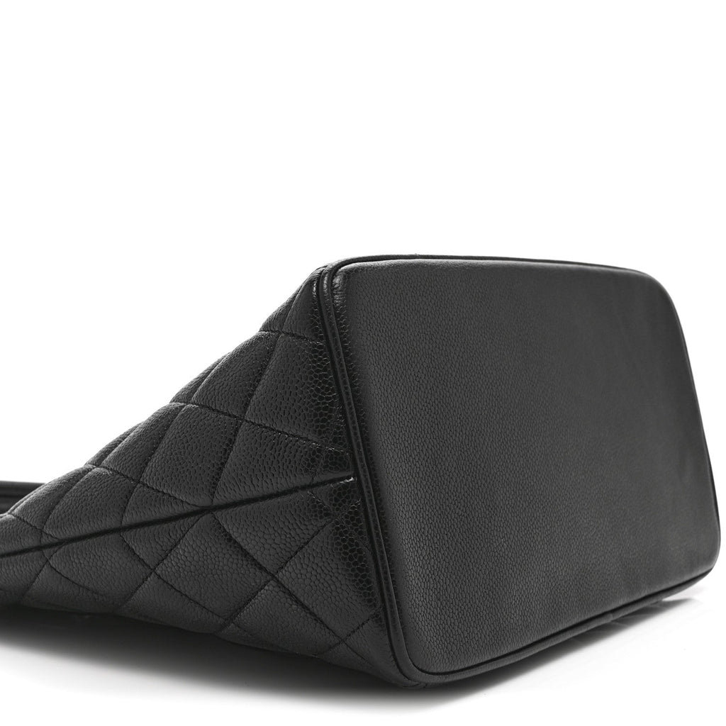 Chanel Caviar Quilted Medallion Tote Black