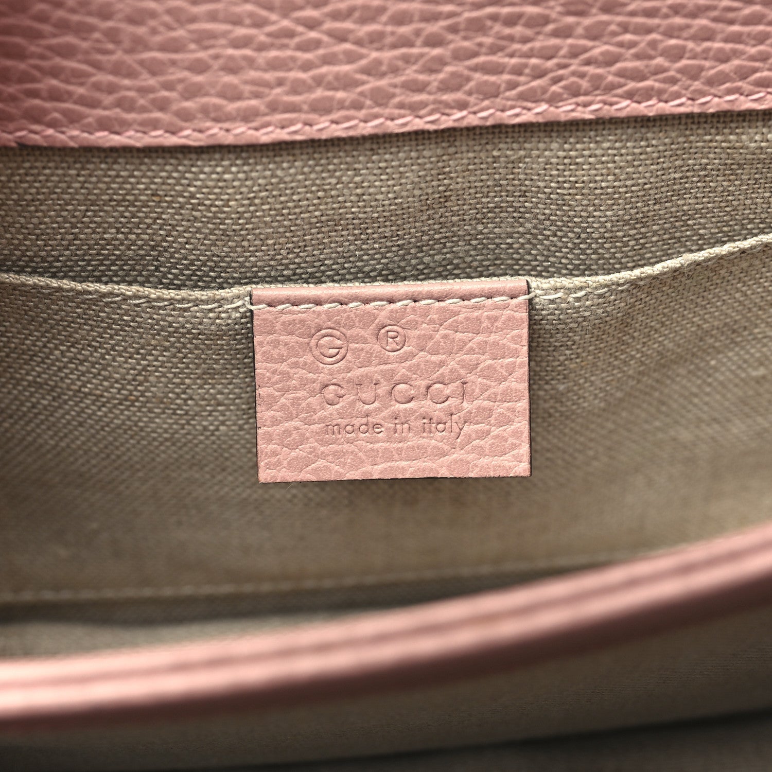 Gucci Dollar Calfskin Small Interlocking G Shoulder Bag Soft Pink