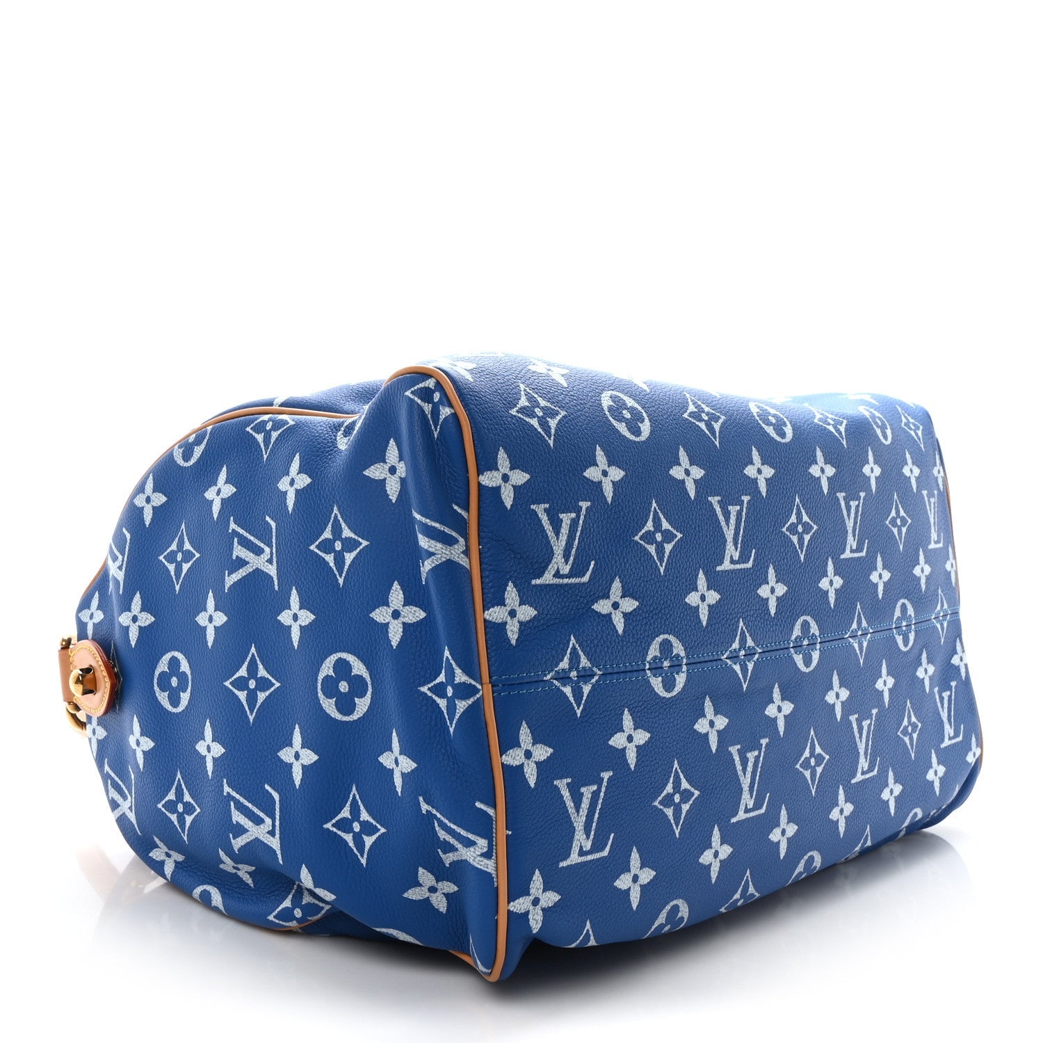 Louis Vuitton Calfskin Monogram Speedy P9 Bandouliere 40 Blue