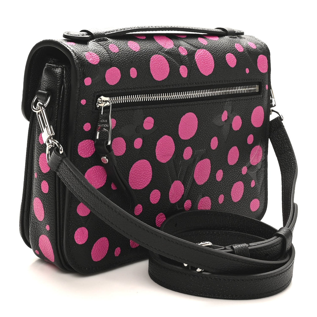 Louis Vuitton LV x YK Empreinte Monogram Giant Pochette Metis Black Fuchsia