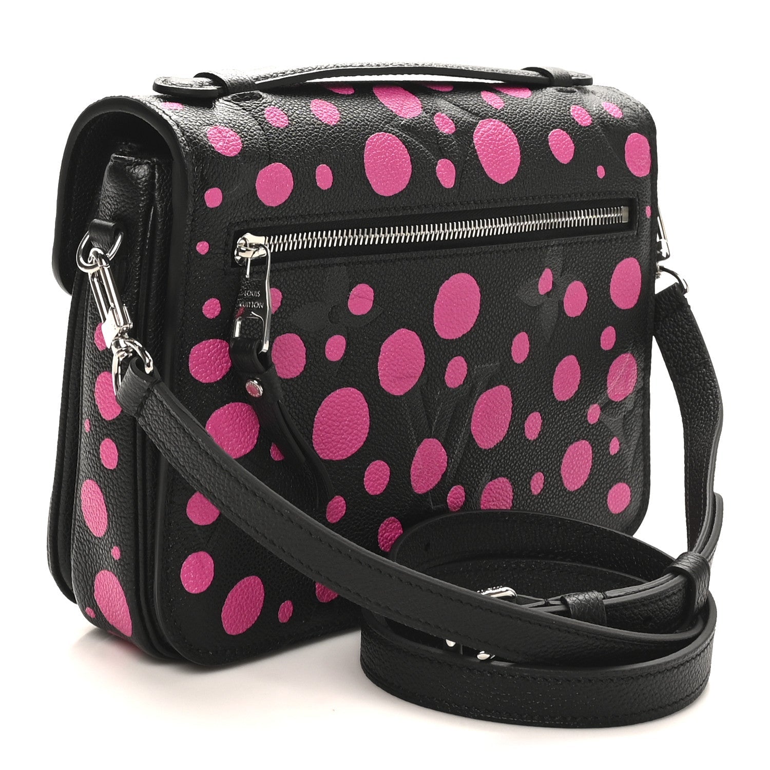 Louis Vuitton LV x YK Empreinte Monogram Giant Pochette Metis Black Fuchsia