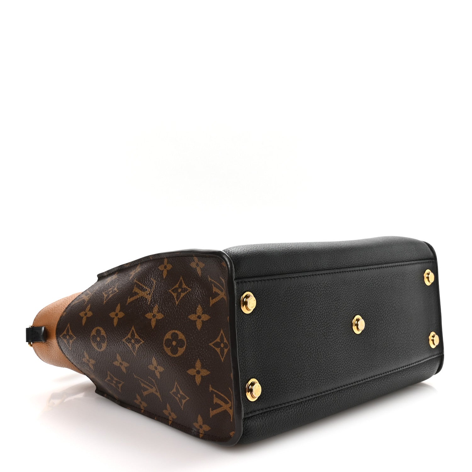 Louis Vuitton Calfskin Monogram On My Side Black